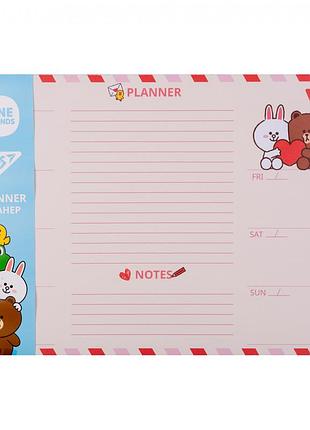 Планінг настільний yes line friends 252177 30х21 см 52 листи