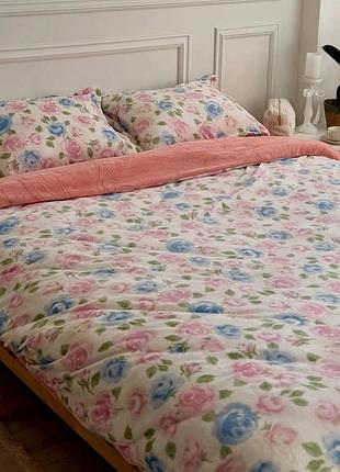 Постельное белье евро dushka home 21543 200х220 см