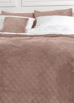 Покривало полуторне теп velour ромб круглий mesa rose 4-00515-22420 150х210 см рожеве