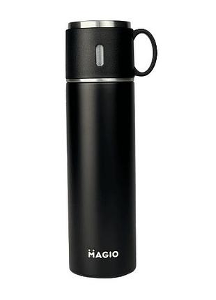Термос питьевой magio mg-1046b 500 мл черный