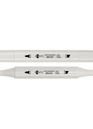 Маркер двусторонний акварельный santi sketch sm-15 390519 дымчато-серый