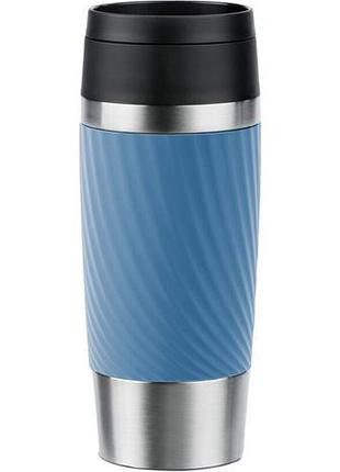 Термокружка tefal travel mug classic twist n2024510 360 мл голубая