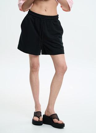 Шорты женские короткие черного цвета, 2xl