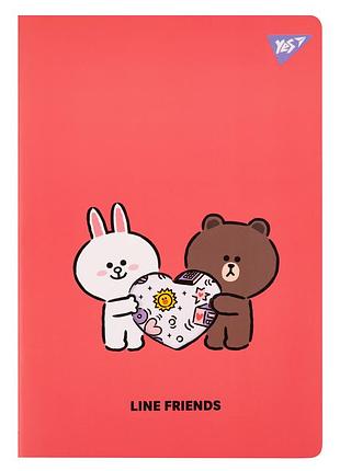 Тетрадь а4 yes line friends 681843 40 листов