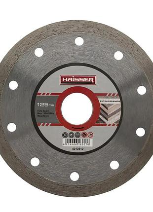 Диск алмазный haisser extra сeramiсs 116207 125x1.2x22.23 мм серебристый