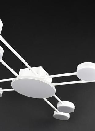 Люстра светодиодная потолочная led светильник для квартиры на потолок лэд 27565 белый 10х100х100 см.