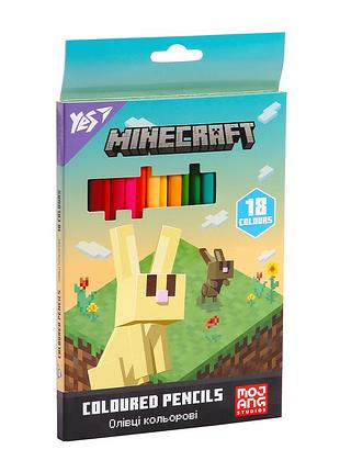 Набор двусторонних цветных карандашей yes minecraft spring 290773 36 цветов