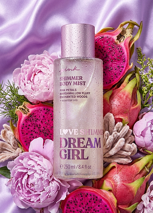 парфюмированный спрей мист для тела с шиммером victoria’s secret pink dream girl, оригинал из сша 🇺🇸 блискітки ✨