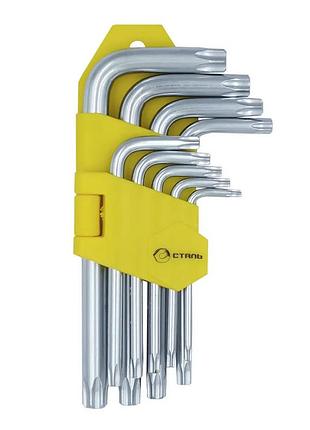 Набор г-образных ключей torx сталь 48104 44533 9 од