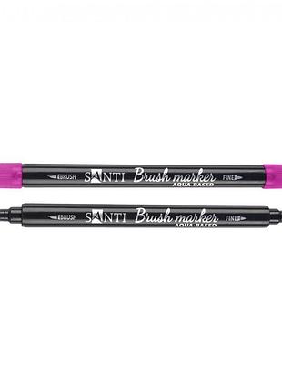 Маркер акварельный santi brush swb-08 391064 фуксия