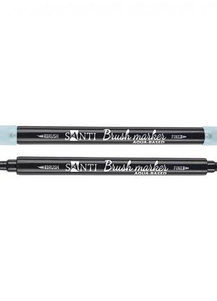 Маркер акварельний santi brush swb-14 391070 блакитний