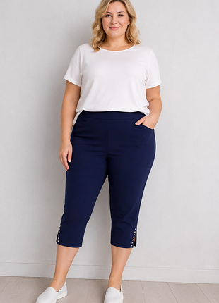 Женские бриджи капри plus size