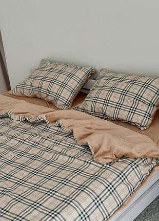 Постельное белье евро dushka home 21571 200х220 см