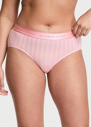 Женские трусики victoria’s secret (34312955164590) ultra-fine modal logo hiphugger s розовые