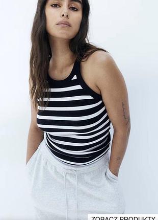 H&m майки в рубчик різні xs, s,m, l