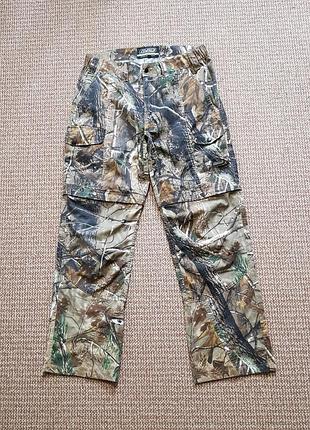 Realtree ap mad d.a.m. штаны шорты карго трансформеры 2 в 1 loose fit оригинал (l-xl)