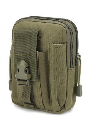 Подсумок тактическое molle оливковый, военный итог оливкового цвета, тактический подсумок