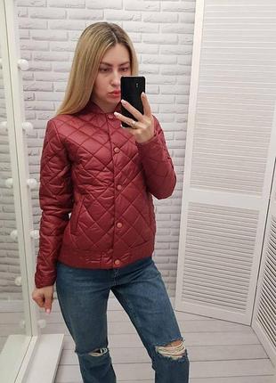Женская куртка с эффектом стежки g310 ruby 52