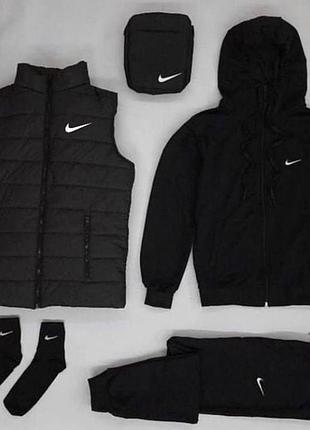 Мужской комплект 6в1 на флисе nike g1 s