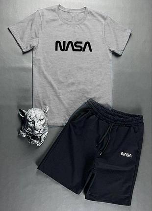 Мужской комплект 2в1 nasa f20 (футболка + шорты) xl