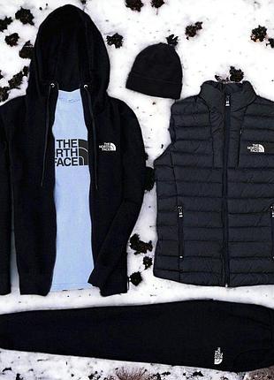 Мужской комплект 5в1 на флисе the north face g2 s