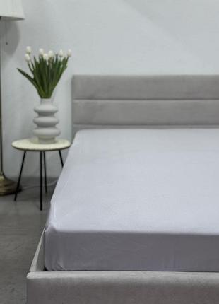 Простынь на резинке ecotton 180х200 см серая light grey 24586