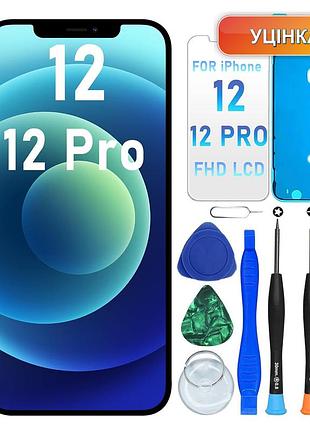 Дисплей модуль экран digi4u для iphone 12 12 pro 6.1 lcd сенсор full hd 3d touch true tone face id с рамкой