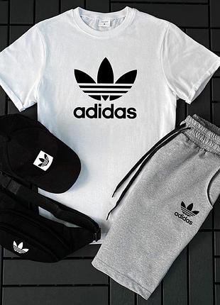 Мужской комплект 2в1 adidas n7 (футболка + шорты) s