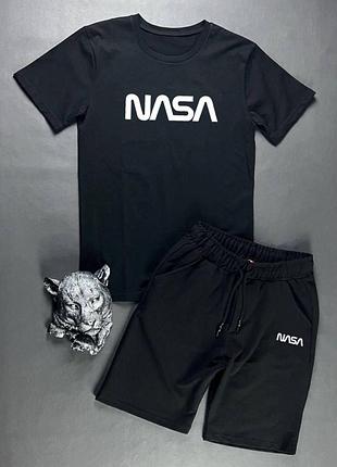 Мужской комплект 2в1 nasa f21 (футболка + шорты) m