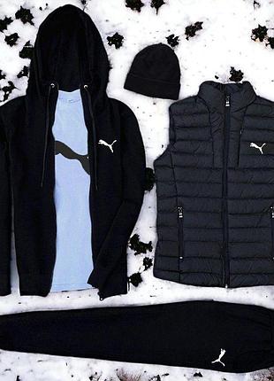 Мужской комплект 5в1 на флисе puma g2 s