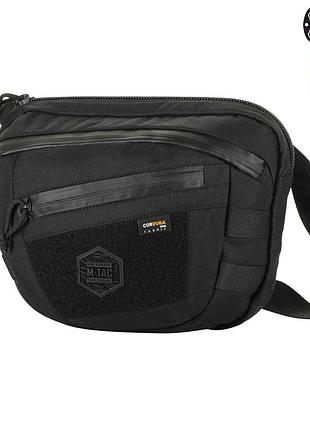 Тактична сумка sphaera hardsling bag large з липучкою r333 чорна