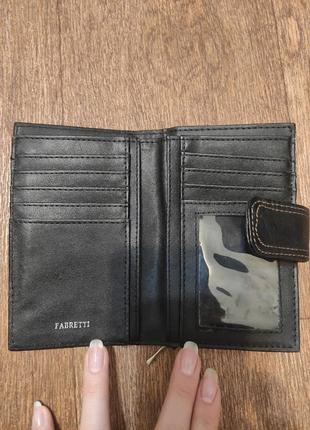 Кошелёк, натуральная кожа, производство италия, fabretti