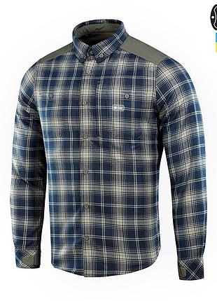 Чоловіча сорочка redneck shirt f662 оливкова/темно-синя 2xl/r