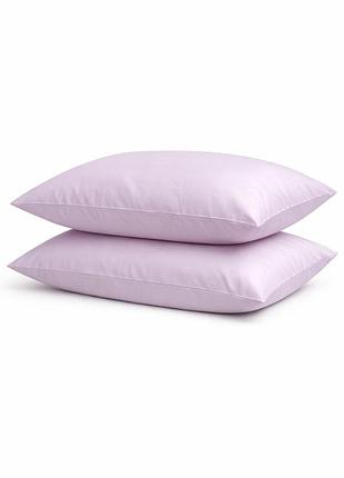 Комплект наволочек ecotton 70х70 см из сатина 2 шт (арт. 14-3805 iris) светло-сиреневый