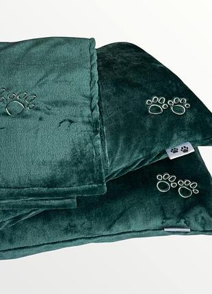 Комплект ecotton for pets well soft дорожная подушка для домашних животных atlantic зеленый