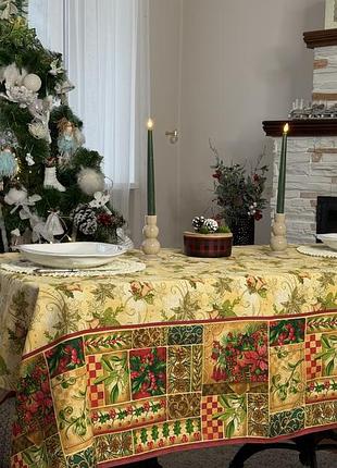 Скатерть ecotton 150х180 см новогодний новогодний винтаж