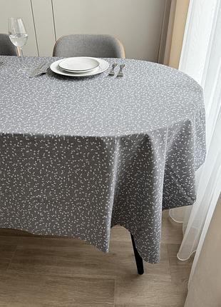 Скатерть столовая ecotton duck 150х170 см водоотталкивающая серый (v 11/ grey)