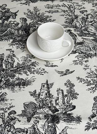 Скатерть столовая ecotton duck 170х220 см водоотталкивающая italiano серый (30497 grey)