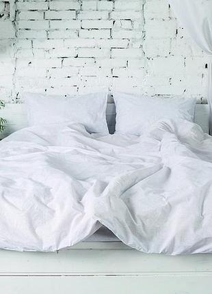 Пододеяльник ecotton двуспальный 175х215 см бязь рис.20-0256 white белый