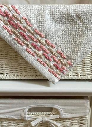 Комплект рушників ecotton 30х50 см махрові 2 шт. серветки для рук 380 г/м² рожевий