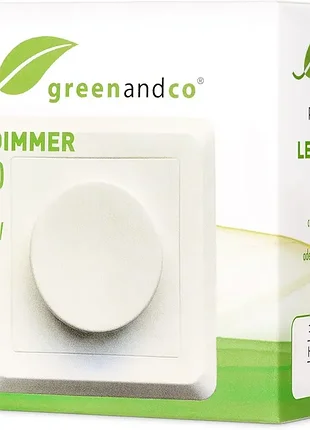 Якісний світлодіодний диммер led диммер greenandco gc-200 (до 200w) світлорегулятор
