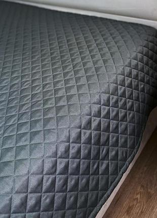 Покрывало ecotton 200х220 см антиаллергенное из полисатина серого цвета nid grey