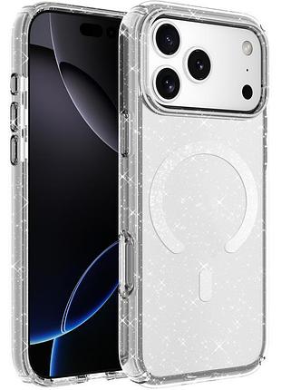 Чохол tpu eclipse sparkle (magfit) для apple iphone 17 pro max стильний захисний кейс з мерехтливим ефектом sparkle та підтримкою