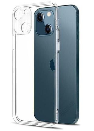 Чохол tpu transparent 1.5 мм із захистом камери для iphone 13, прозорий захисний кейс безбарвний