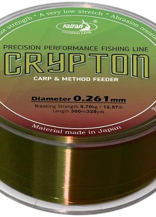 Леска katran crypton carp & method feeder 300m (хамелеон) 0.261mm 12.57lb/5.7kg