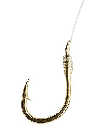 Гачок з повідцем dam spezi leader sweetcorn №12 10шт. (gold)