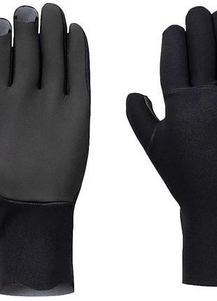 Рукавички shimano chloroprene exs 3 cut gloves m к:black