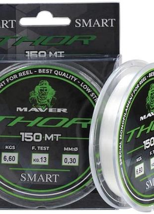 Леска smart monofilo thor 150m (clear) 0.16mm 4lb/1.8kg
