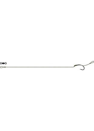 Карповый поводок dam tactix anti-snag rig 25lb длина 16см крючок №4