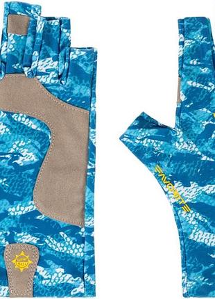 Рукавички favorite solar fishing gloves 5 cut s/m ц:white/blue
